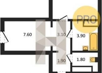 Продаю 1-ком. квартиру, 48.7 м2, Воронеж, улица Шишкова, 140Б/6