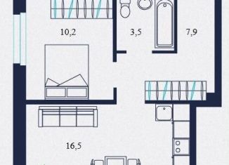 Продаю 1-ком. квартиру, 38.6 м2, Тюмень, Центральный округ, улица Мелиораторов, 6А