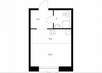 Продается квартира студия, 24.3 м2, Санкт-Петербург, жилой комплекс Аэронавт, 1, метро Лиговский проспект