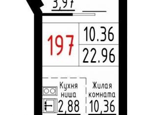 Продажа квартиры студии, 23 м2, Екатеринбург, метро Площадь 1905 года