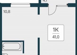 Продается 1-комнатная квартира, 41 м2, Новосибирск, метро Заельцовская, Игарская улица, 6
