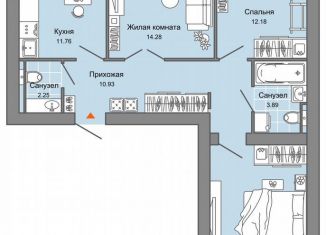 Продам 3-ком. квартиру, 71 м2, Киров, Ленинский район