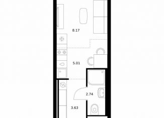 Продам квартиру студию, 19.6 м2, Улан-Удэ, улица Шмидта, 37А