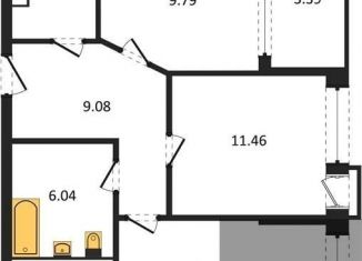 Продам двухкомнатную квартиру, 55.6 м2, Воронеж, Железнодорожный район, набережная Чуева, 7