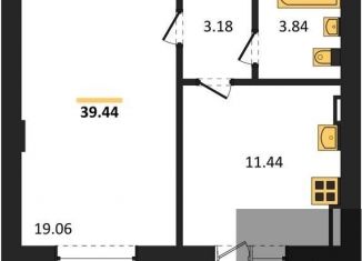 Продажа 1-комнатной квартиры, 39.4 м2, село Александровка