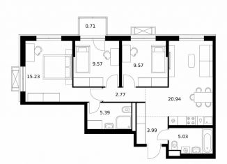 3-ком. квартира на продажу, 73.2 м2, Бурятия, улица Шмидта, 37А