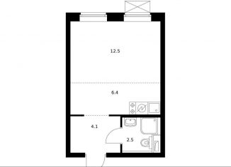 Продам квартиру студию, 25.1 м2, Москва, район Метрогородок