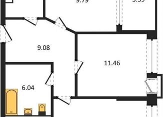 Продается 2-ком. квартира, 55.6 м2, Воронеж, набережная Чуева, 7