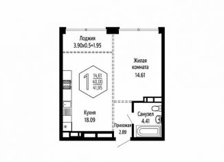 Продам 1-комнатную квартиру, 42 м2, Краснодар, микрорайон Черемушки