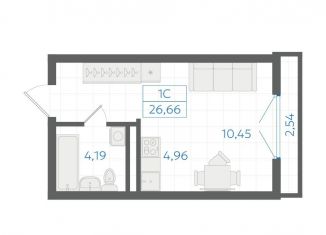 Продам квартиру студию, 24.9 м2, Екатеринбург, Ленинский район