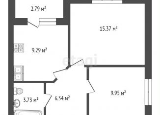 Продаю двухкомнатную квартиру, 46.1 м2, Стерлитамак, улица Якутова, 28А