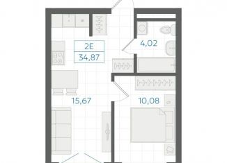 Продажа 1-комнатной квартиры, 33.7 м2, Екатеринбург, Ленинский район