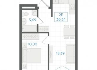 Продажа 1-ком. квартиры, 35.4 м2, Екатеринбург, Ленинский район