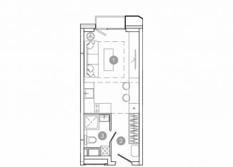 Продажа квартиры студии, 24 м2, Москва