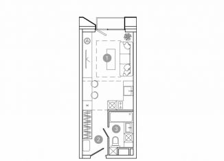 Продам квартиру студию, 23.7 м2, Москва