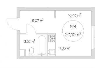 Продажа квартиры студии, 20.1 м2, Москва, Автомобильный проезд, 4, Автомобильный проезд