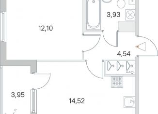 Продаю 1-ком. квартиру, 39 м2, посёлок Стрельна, ЖК Любоград