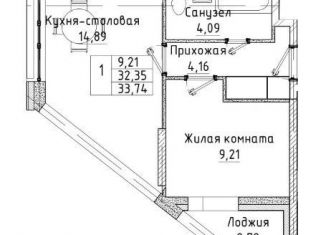 Продажа двухкомнатной квартиры, 34 м2, Санкт-Петербург, Планерная улица, 91к1, ЖК Нью Тайм