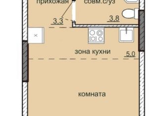 Продам квартиру студию, 26.2 м2, Ижевск, ЖК Ежевика