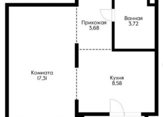 Продается 1-комнатная квартира, 34.4 м2, Краснодар, ЖК Новелла, Питерская улица, 40лит6