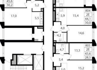 Продаю двухкомнатную квартиру, 44.1 м2, Москва, станция Гражданская, жилой комплекс Петровский парк II, к1