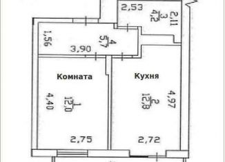 1-комнатная квартира на продажу, 34.7 м2, Тюмень, проезд Воронинские Горки, 99Б, ЖК Горки