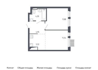 Продается 2-комнатная квартира, 38.2 м2, Москва, жилой комплекс Молжаниново, к2, метро Пятницкое шоссе