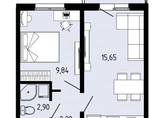 Продажа 2-комнатной квартиры, 31.4 м2, село Фролы