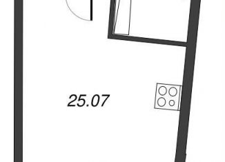 Квартира на продажу студия, 28 м2, Мурино, Оборонная улица, 33к2