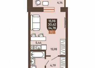 Продается 1-ком. квартира, 34.8 м2, Новосибирск, метро Заельцовская, Новоуральская улица, 10