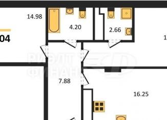 Продажа 2-ком. квартиры, 62.3 м2, Калининград, Ленинградский район, улица Старшины Дадаева, 55