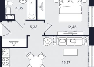 Продается двухкомнатная квартира, 41.8 м2, Санкт-Петербург, Невский район, проспект Большевиков, уч3