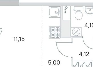 Продаю квартиру студию, 25.7 м2, городской посёлок Янино-1, ЖК Ясно-Янино