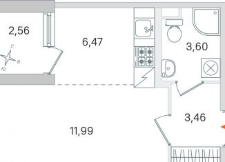 Продаю квартиру студию, 26.8 м2, Санкт-Петербург