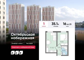 Однокомнатная квартира на продажу, 35.1 м2, Санкт-Петербург, метро Пролетарская