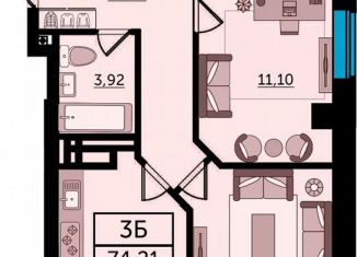 Продаю 3-ком. квартиру, 75.8 м2, Ростов-на-Дону, Кировский район, Ворошиловский проспект, 82/4