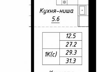 Продажа квартиры студии, 29.3 м2, Барнаул