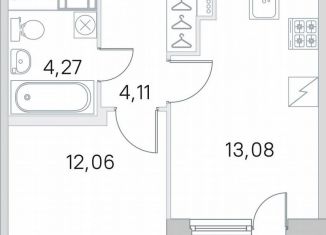 1-ком. квартира на продажу, 35.2 м2, посёлок Шушары