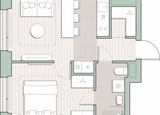 Продажа 1-комнатной квартиры, 34.4 м2, Москва, метро Мичуринский проспект