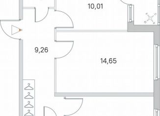 Продажа двухкомнатной квартиры, 54.6 м2, городской посёлок Янино-1, ЖК Ясно-Янино