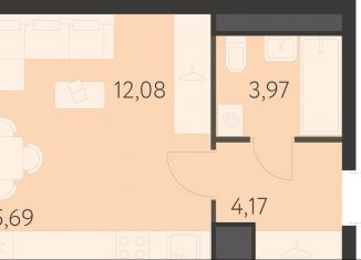 Продаю квартиру студию, 25.9 м2, Екатеринбург, улица Академика Ландау, 17/7к2