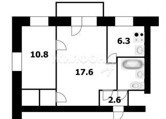 Продам 2-ком. квартиру, 44.1 м2, Новосибирск, метро Маршала Покрышкина, улица Гоголя, 233/2