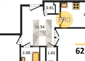 Продаю 2-ком. квартиру, 62.9 м2, Ростов-на-Дону, улица Мечникова, 110Г