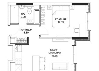 Продажа однокомнатной квартиры, 35.4 м2, Москва, улица Корнейчука, 27, метро Медведково