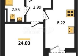 Продается однокомнатная квартира, 22.8 м2, Пионерский, улица Гептнера, 19