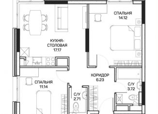 Продаю двухкомнатную квартиру, 54.4 м2, Москва, метро Медведково, улица Корнейчука, 27