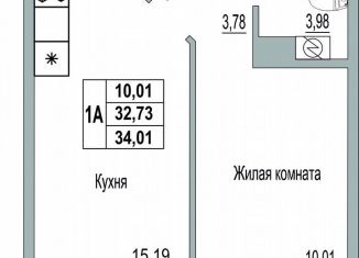 Продаю 1-ком. квартиру, 34 м2, Псковская область, Линейная улица, 85