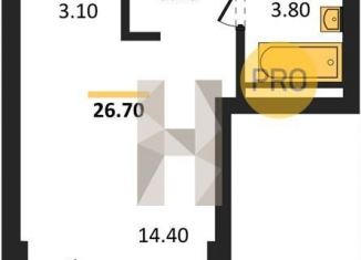 Продается квартира студия, 26.7 м2, Новосибирск, улица Зорге, 277