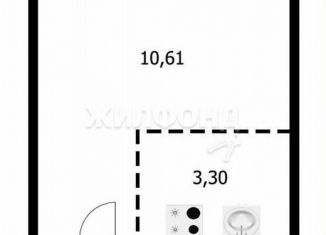 Продается 1-ком. квартира, 18.1 м2, Новосибирск, улица Одоевского, 1/8, метро Речной вокзал