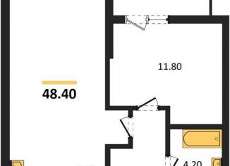 Продам 1-ком. квартиру, 48.4 м2, Новосибирск, метро Площадь Ленина, Прибрежная улица, 4/2